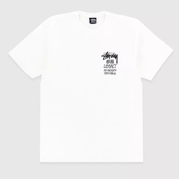 Stussy x Our Legacy LA Stockholm Graphic Tee White Size L NWT - Picture 2 of 5